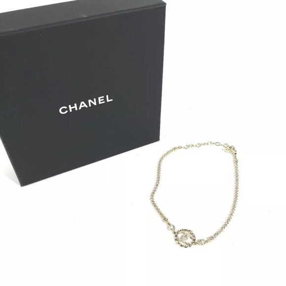 CHANEL 23B CC CC Mark Rhinestone Choker Accessories Necklace Unused - Picture 5 of 16